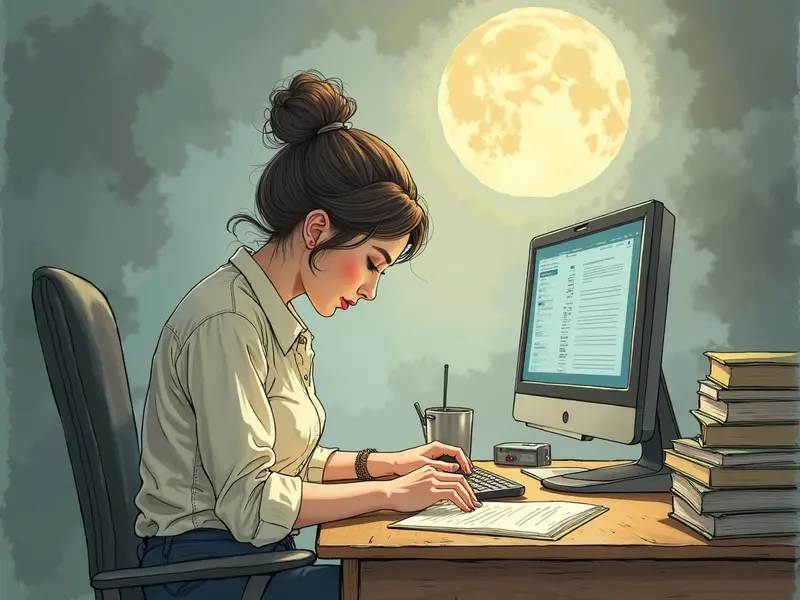 رسم توضيحي للحلم: مكتب فارغ