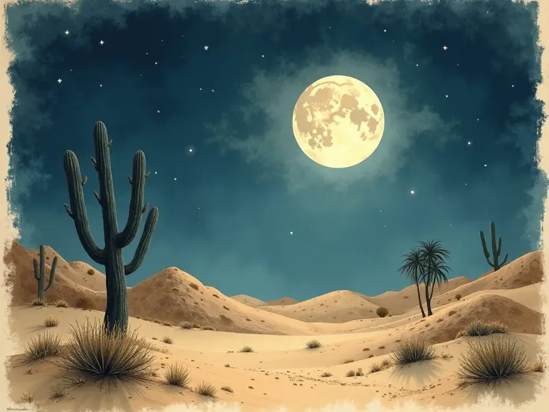 رسم توضيحي للحلم: منتصف الليل