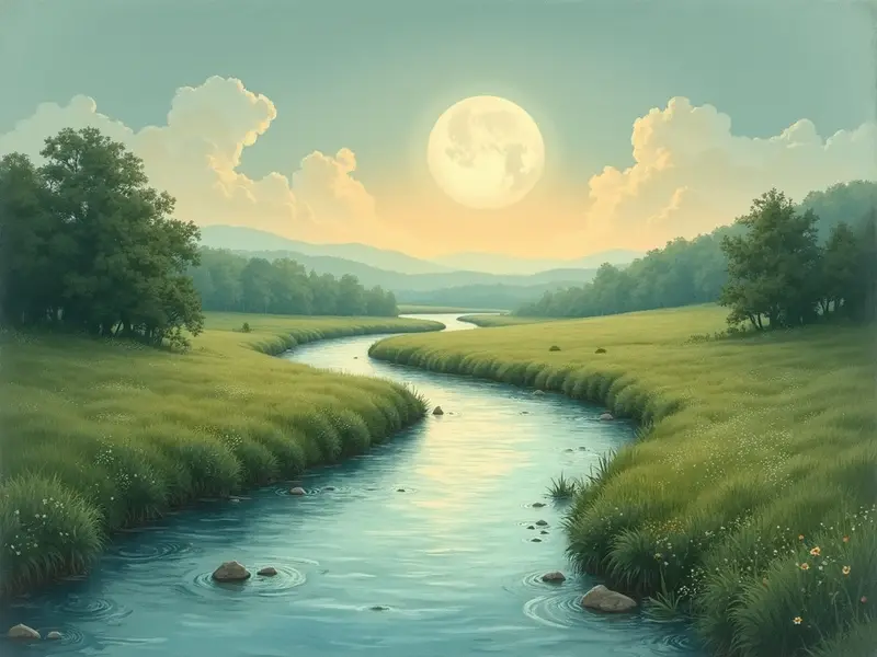رسم توضيحي للحلم: منحنى النهر