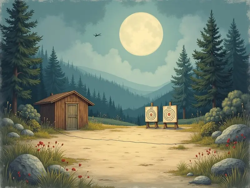 رسم توضيحي للحلم: ميدان الرماية