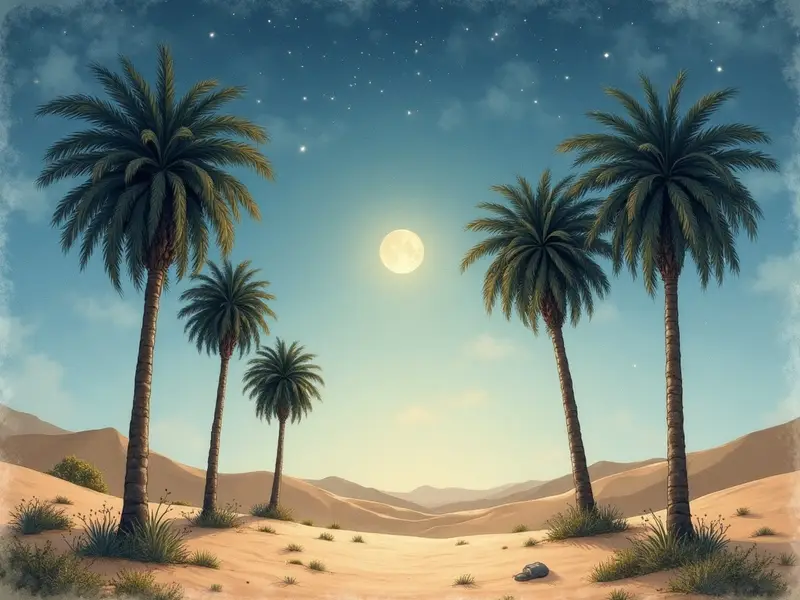 رسم توضيحي للحلم: نخيل