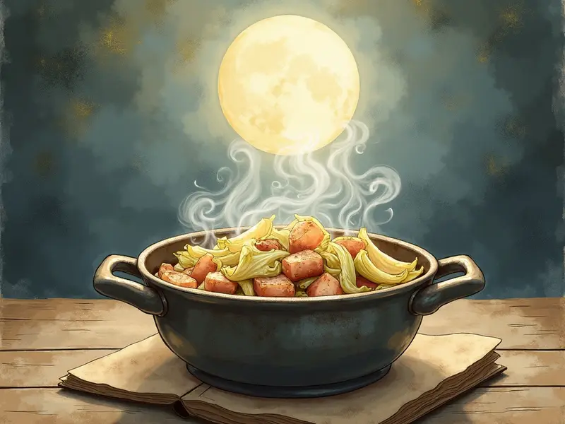 رسم توضيحي للحلم: يخنة الملفوف واللحم